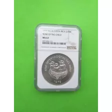 Moneda Los Pollitos Ms, Certificada Buen Grado 67.