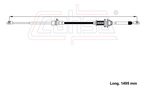 Cable Selector Velocidades Para Ford F-250 1996 5.8l Cahsa Foto 2