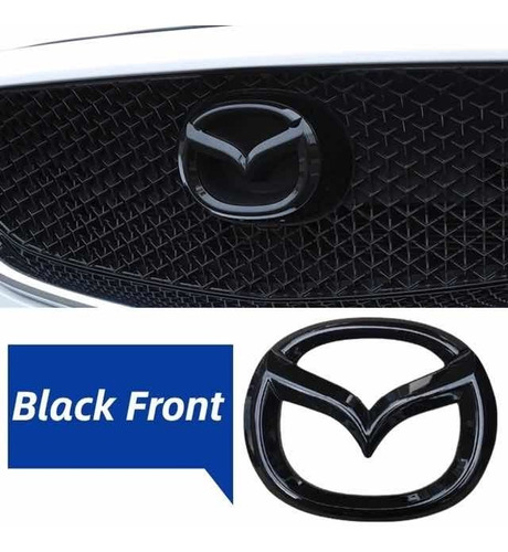 Kit 3 Emblemas Negros Mazda 3 2019 2020 2021 2022 Sedan / Hb Foto 3
