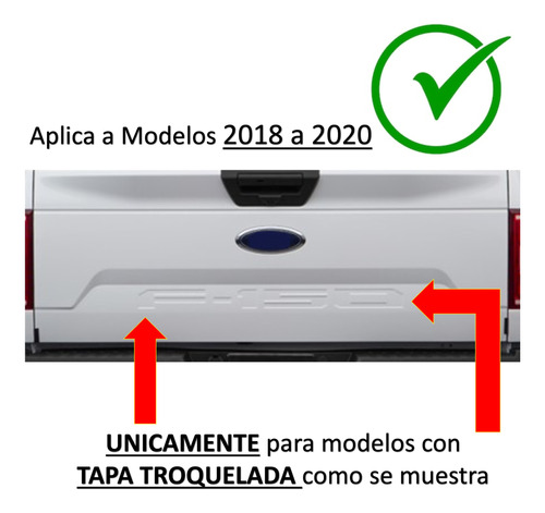 Stickers Calcas Para Tapa De Batea Ford F-150 2018 2020 F150 Foto 8