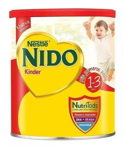 Leche De Fórmula En Polvo Nestlé Nido Kinder En Lata De 2.5kg - 12 Meses A 3 Años