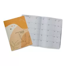 Planner Agenda Anual Mensal Folhas Natureza Ml