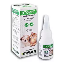 Otovet Solução Otológica Tratamento Para Cães Gatos Com 20ml