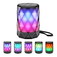 Altavoces Bluetooth Portátiles Led Con Luces, Luz Nocturna L