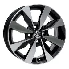 Roda 14 4x100 Vw Gol G1 G2 G3 G4 G5 G6 G7 4 Rodas Cor Preta Diamante