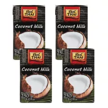 Pack X 4 250ml - Crema De Coco Real Thai - Pack 4 Unidades D