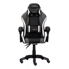 Cadeira De Escritório Racerx Comfort Gamer Ergonômica Cinza