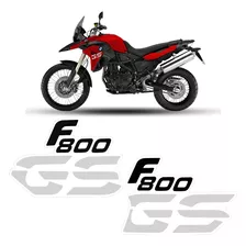 Kit Adesivos Moto Bmw F800 Gs 2013/2014 Modelo Original Cor Preto/cinza