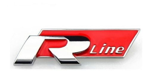 Logo Emblema R Rline Negro Volkwagen Racing Line Sport Vw  Foto 3