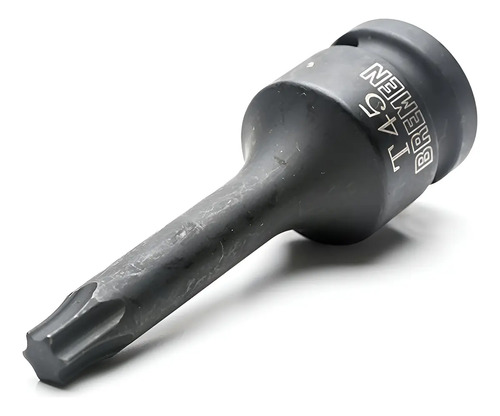 Llave Tubo Bremen Alto Impacto Torx T50 Enc 1/2 Largo 80mm Cod. 3004 Dgm Negro