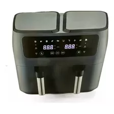 Fritadeira Elétrica Air Fryer 127v Cesto Duplo Grande 8 Litr Cor Preto