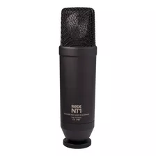 Microfone Rode Nt1 Condensador Cardioide Cor Preto