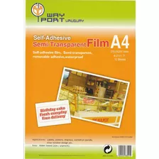 Vinilo Film Adhesivo Semi Transparente 150grs Ideal Vidrios