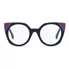 Montura Para Lentes, Gafa Fendi Ff 0246 Pjp Waves Azul Oscur