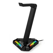 Base Para Auriculares Gamer Genius Gx-uh100 Rgb + Hub 4 Usb