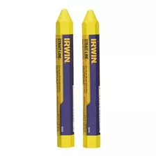 Set 2 Crayones Irwin Tools Para Madera, Color Amarillo