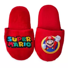 Pantuflas De Super Mario Color Rojo Nintendo Geek