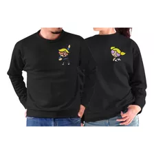 Dúo 2 Sudaderas Pareja Novios Chicas Super Poderosa Bordadas