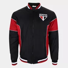 Jaqueta Bomber São Paulo F C Preto E Vermelho Original