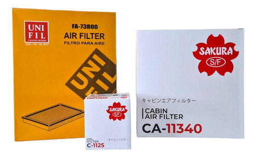 Kit Filtros Suzuki Ertiga 1.5 2018-2022 Aire Aceite \u0026 Cabin  Foto 2