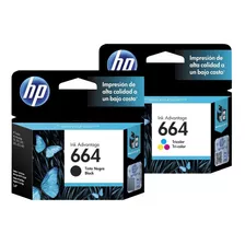 Kit Cartucho De Tinta Hp 664 Ink Advantage Negro Y Tricolor