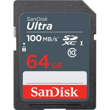 Memória Sandisk Ultra Sdxc Uhs-i 64gb - 100mb/s + Nf-e **