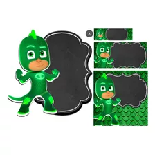 Etiqueta Escolar Geko Pj Mask Kit Imprimible No Fisico 