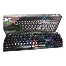 Teclado Gamer Bkt K57 Símil-mecánico Para Pc-ps4 Con Luz Led