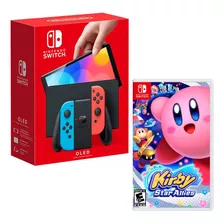 Consola Nintendo Switch Modelo Oled Neon + Kirby Star Allies