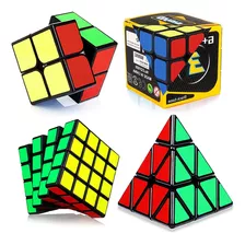 Speed Cube Set, Speed Cube Bundle De 2x2 3x3 4x4 Y Pyra...