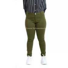 Pantalones Mujer Talles Grandes Bengalina Elastizados Negro