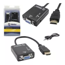 Cabo Adaptador Conversor Hdmi Para Vga Com Saída P2 Áudio