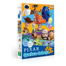 Quebra Cabeça 100 Peças Pixar - Toyster 8052