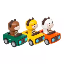 Coleção Brinquedo Infantil 3 Peças Animal Racing - Buba