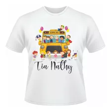 Camiseta Profissões, Transporte Escolar, Personalizada