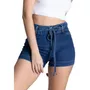 Terceira imagem para pesquisa de short jeans feminino com cordo sawary