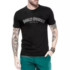 Camiseta Camisa Harley Davidson Devil - Estampa Metalizada