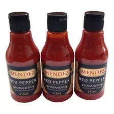 Molho Pimenta Red Pepper Habanero Mendez 215ml 03 Unidades