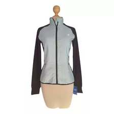 Chamarra Deportiva Warm Ctrol Bitono Verde Menta/negro Ébano