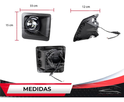 Par Faros Led Niebla Sierra Gmc 1500 2014 - 2015 Con Biseles Foto 3