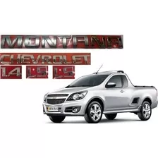 Kit Emblemas Chevrolet Monanta 1.4 C/ 2 Ls + Brinde