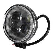 Kit 2 Farol De Milha 4 Led Redondo 12v 24v 12w Jeep Caminhão