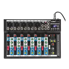 Mesa De Som Bluetooth Usb Mixer Mp3 Digital 6 Canais Le-709