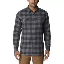 Camisa Hombre Flare Gun Stretch Flannel Gris Columbia