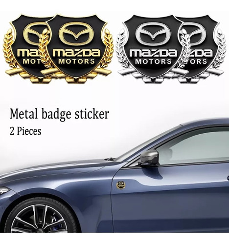 Emblema Metal Cromo Toyota Mazda 3 6 Cx5 Cx30 (2) Pieza Foto 2