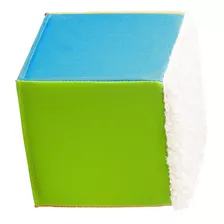 Cubo Chico De Tela Con 6 Texturas - Material Didáctico