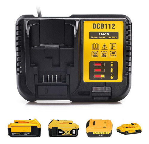 Cargador Para Batería Dewalt Li-ion 10.8v 14.4v 18v Dcb112