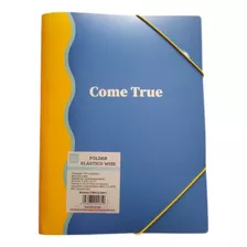 2 Folder De Plástico Con Cordones Elásticos 