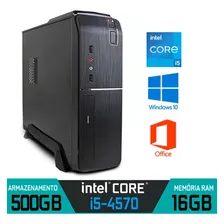 Computador Slim Intel I5-4570 Ram 8gb Ssd 500gb Win10+office