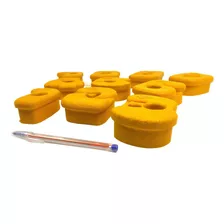 Kit 10 Agarras Para Escalada Números Tam G Amarelo